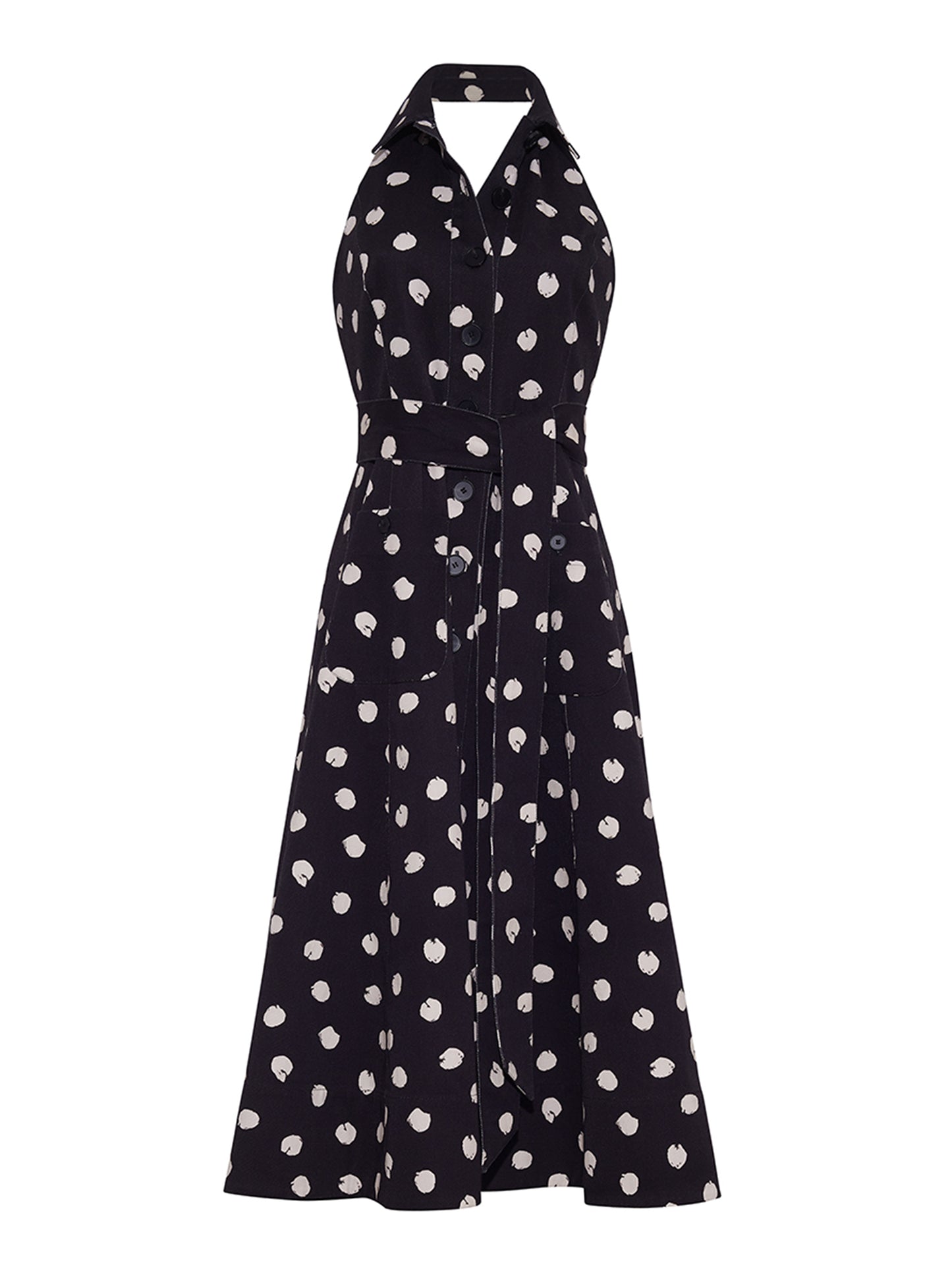 Cara Cara Parker Dress in Spot Black Egret