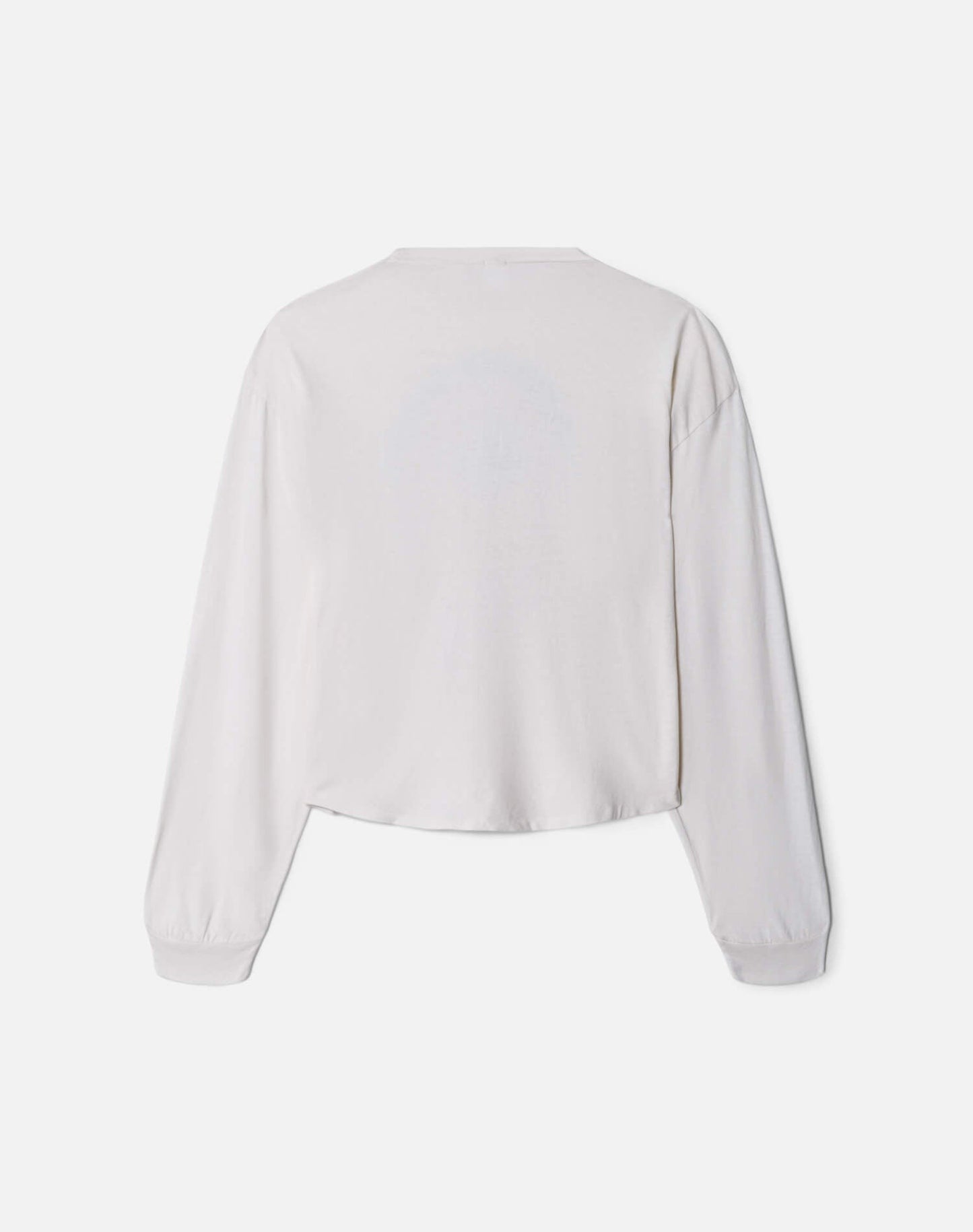 Re/Done Boxy Boyfriend "Ski Bum" Long Sleeve in Vintage White