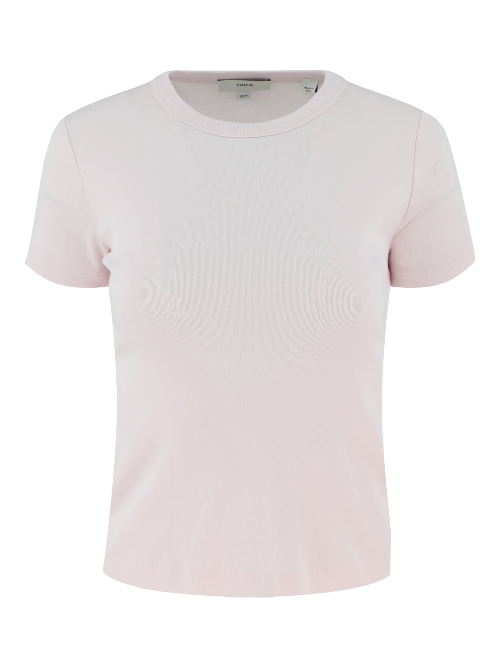 Vince Pima Cotton Blend 90's Shrunken Tee in Ballet