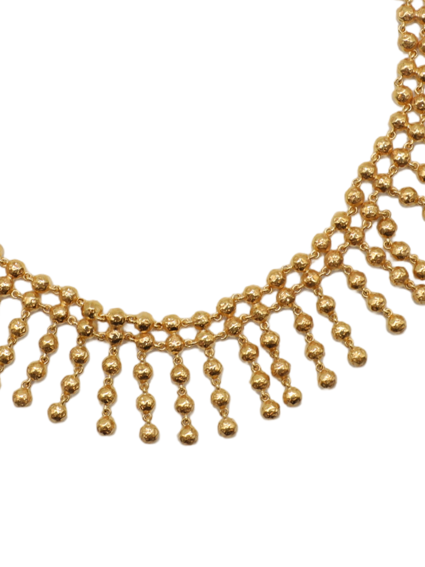 Joanna Constantine Statement Mesh Fringe Necklace