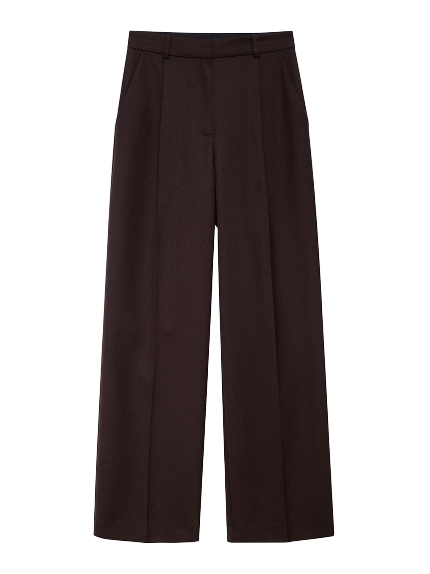 Anine Bing Trent Trouser in Dark Brown