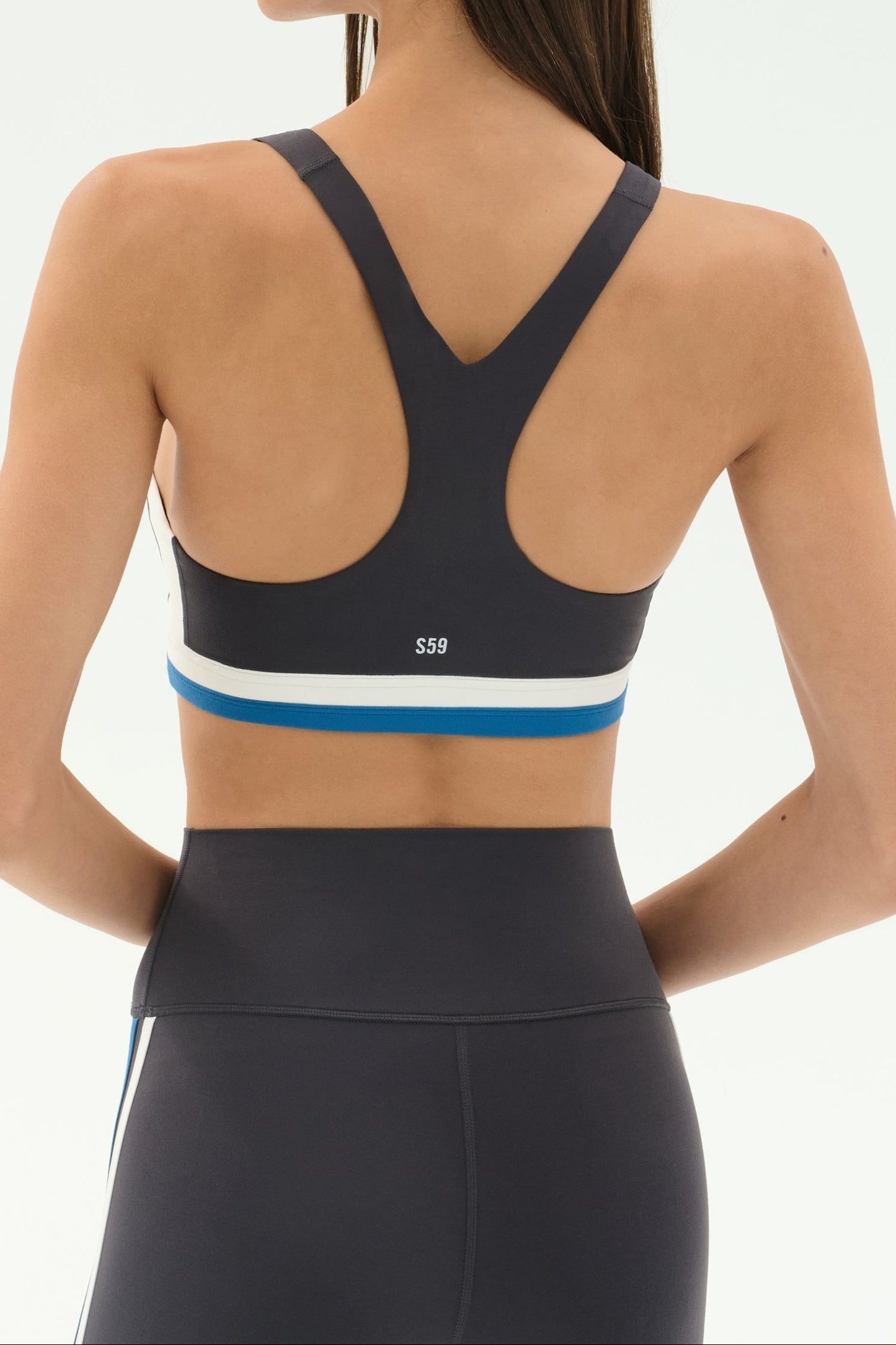 Splits59 Maci Airweight Bra in Graphite/White