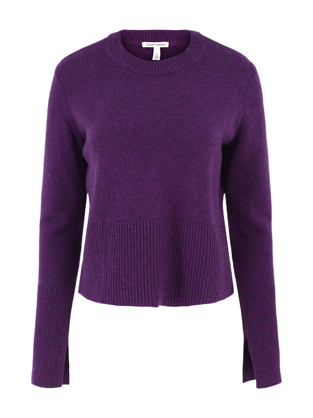 Autumn Cashmere Boxy Crew with Slits (More Colors)