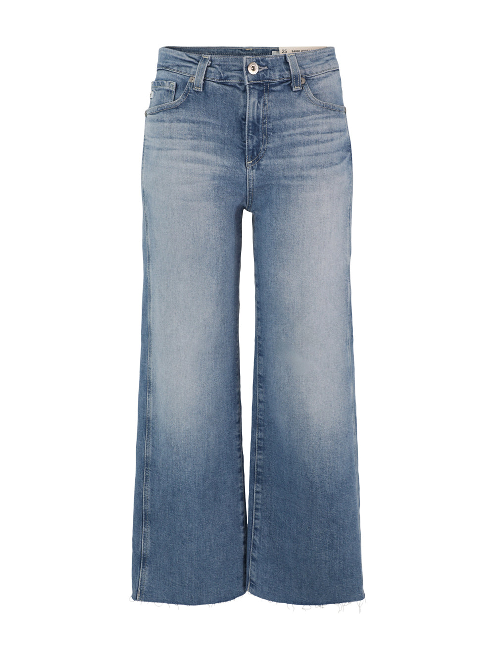 5 Pocket Crop Wide Leg Jean - Sage