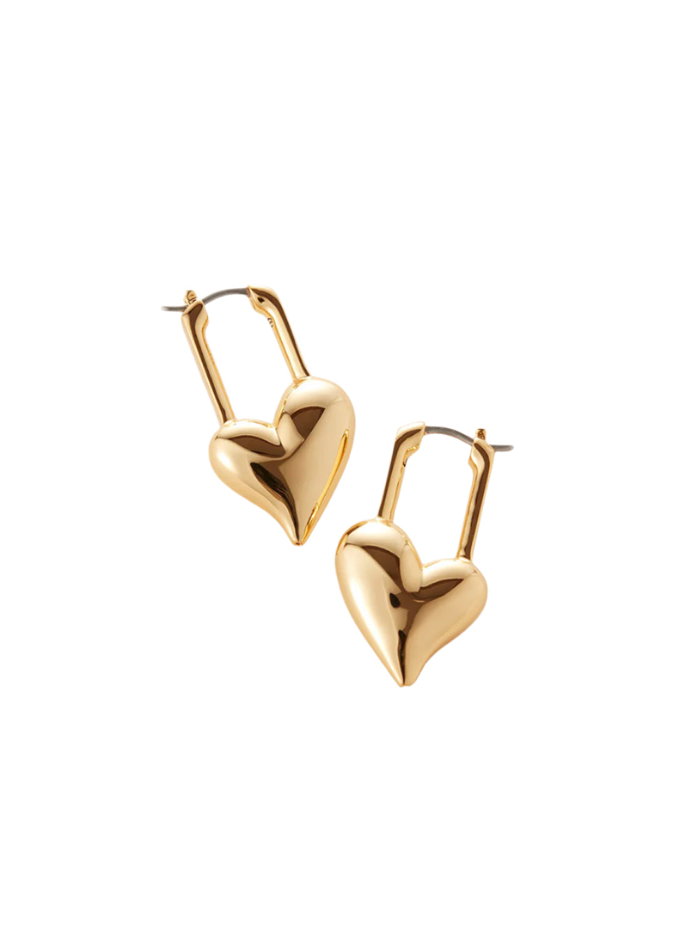Jenny Bird Padlock Heart Earrings (More Colors)