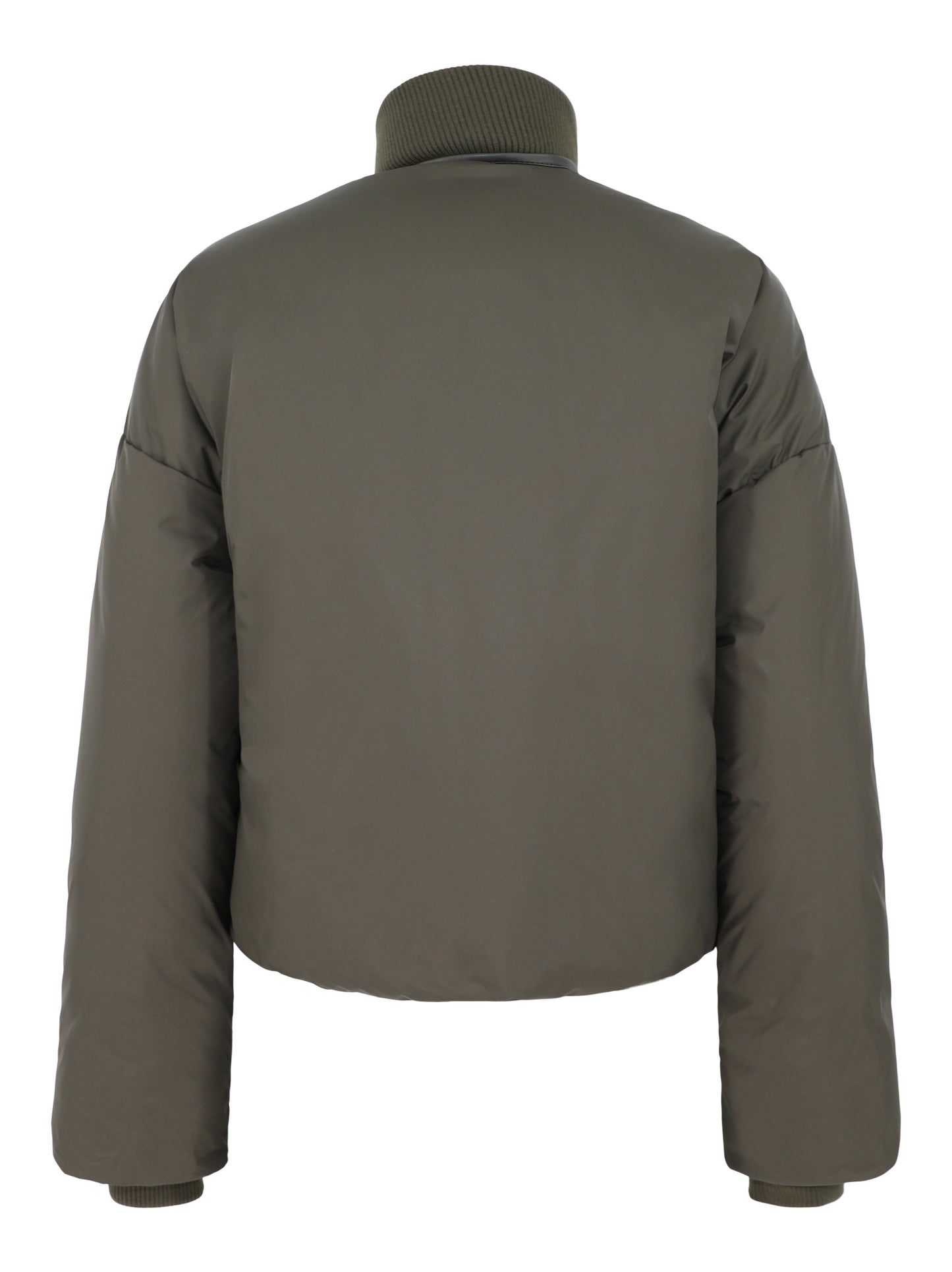 Burberry Davenham Reversible Puffer Jacket in Spruce Green Pattern