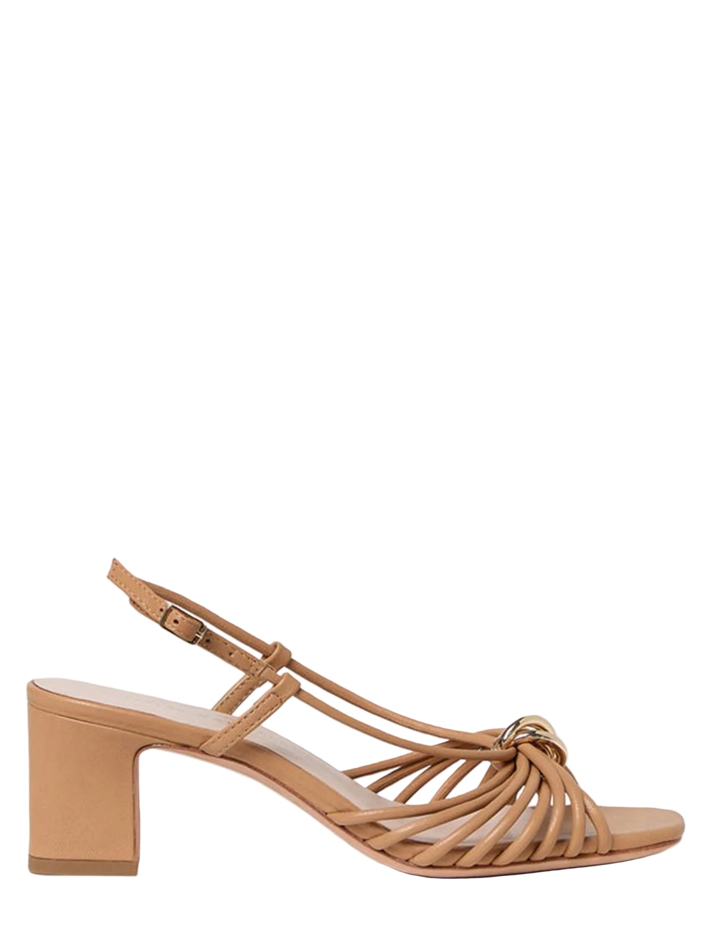 Minna Strappy Mid Heel Sandal w/Hardware