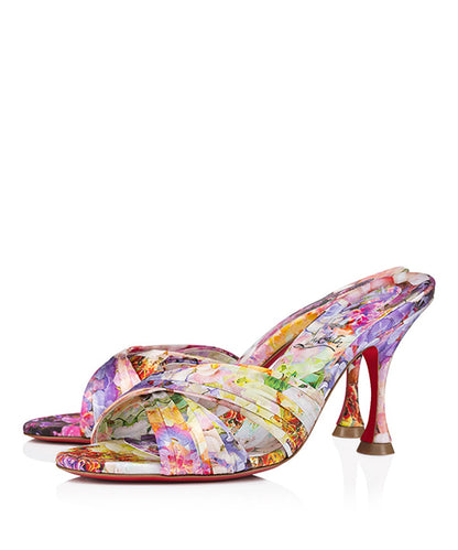 Christian Louboutin Nicol Is Back 85mm in Blooming Multi | In-Store Only