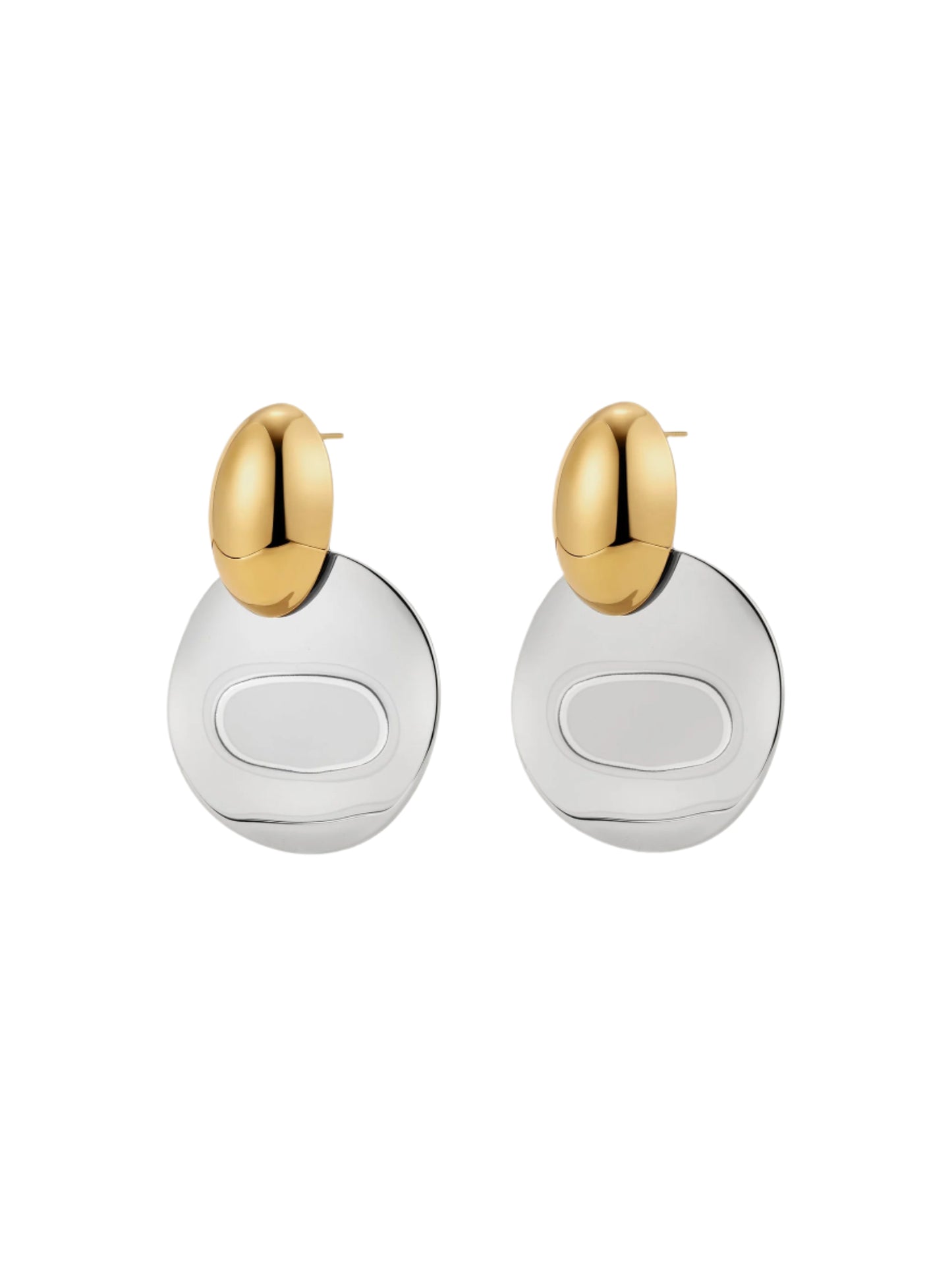Luv AJ Menorca Earrings in Two-Tone