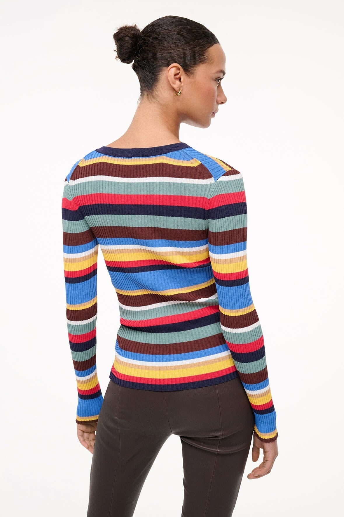 Staud Cargo Sweater in Market Stripe