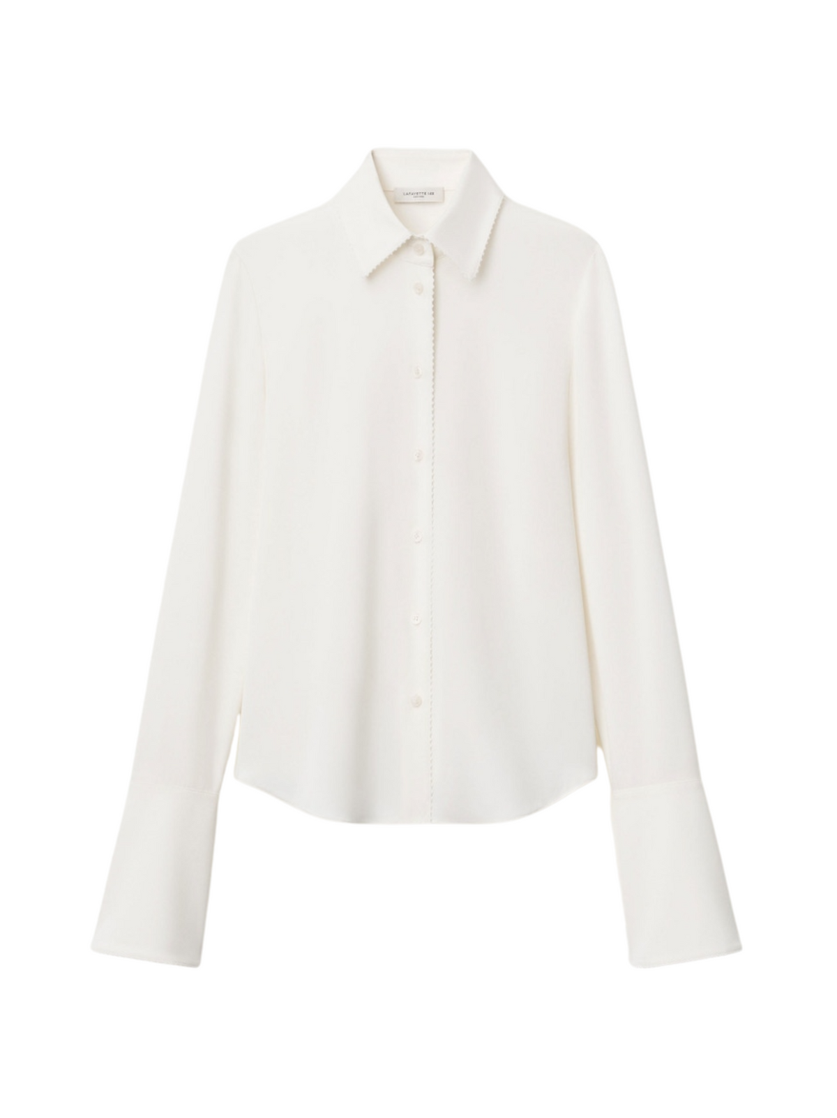L/S Blouse w/ French Cuff & Picot Detail