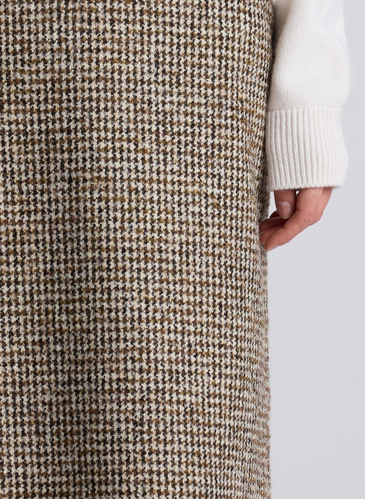 A.L.C. Cara Skirt in Cream/Brown
