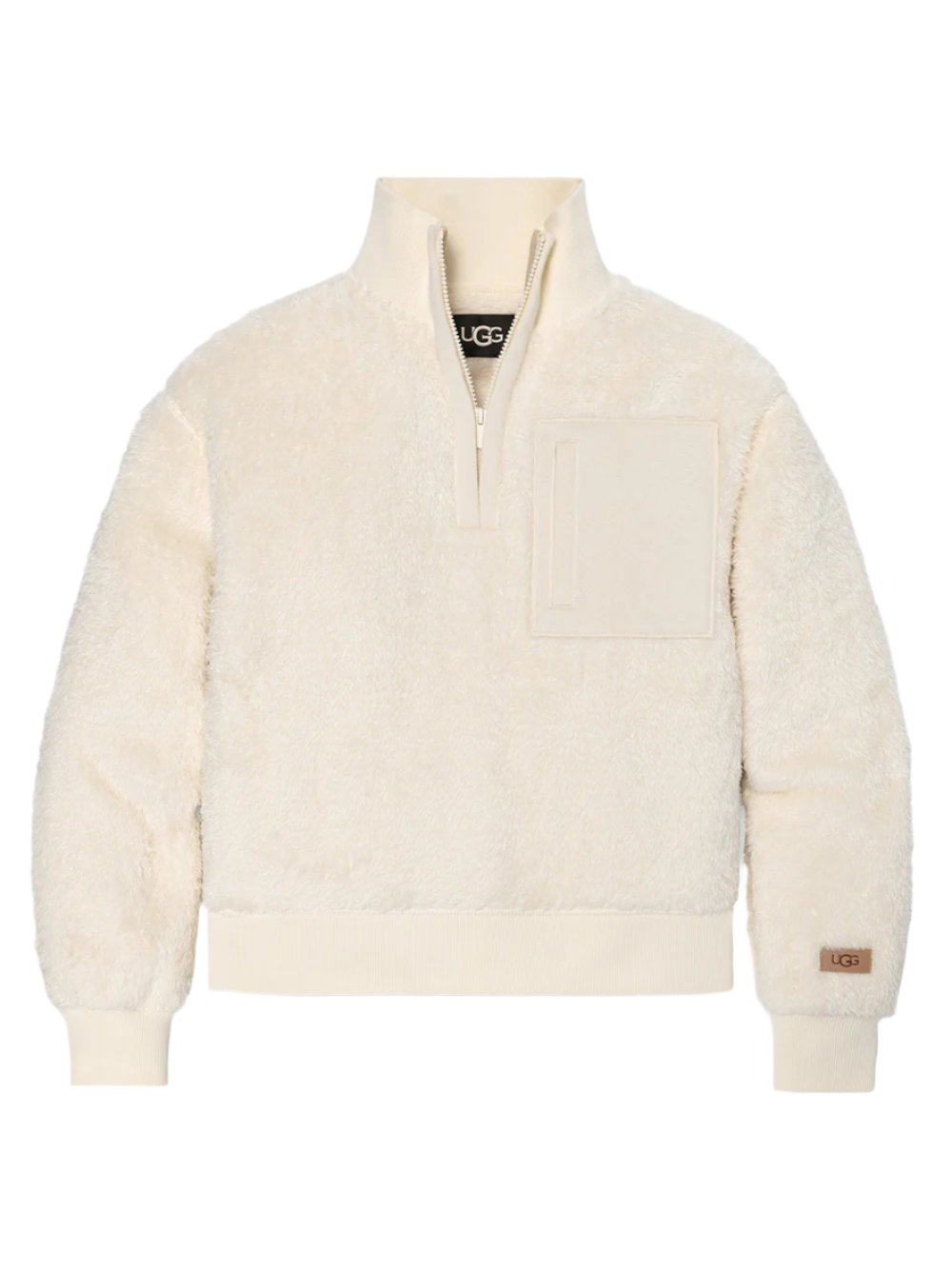 UGG Janeann Half-Zip Sweater in Cream