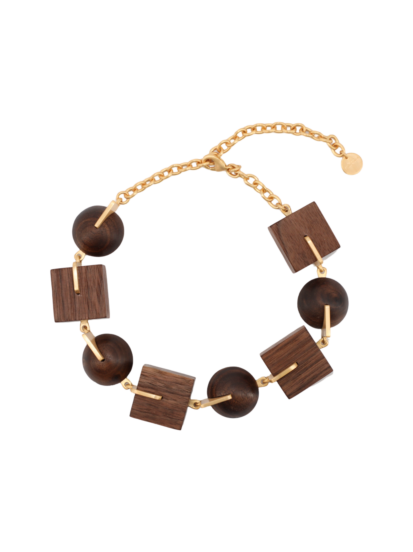 Cult Gaia Laguna Choker Necklace in Walnut