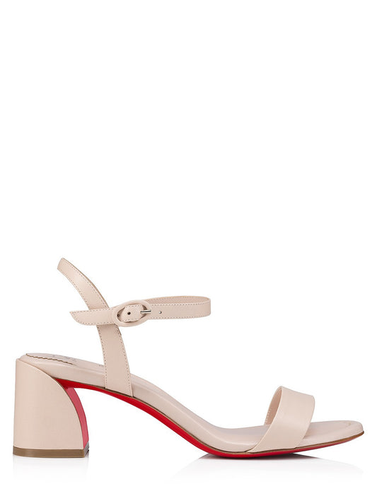 Christian Louboutin Miss Jane Sandal 55 Nappa in Leche | In-Store Only