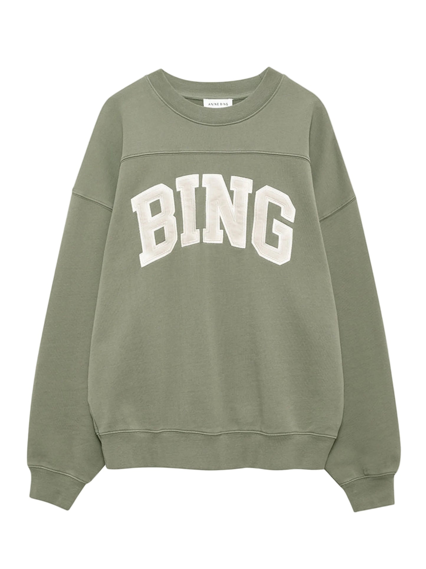 Anine Bing Trenton Sweatshirt Bing in Military Green