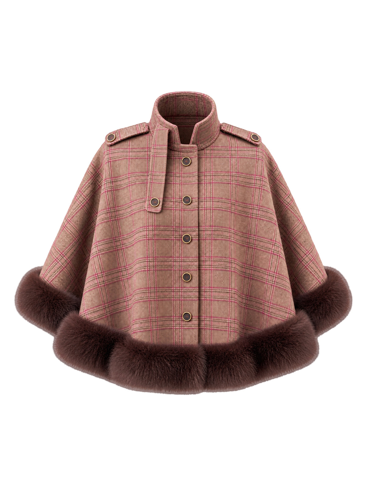 Retrofête Salinas Cape in Heritage Plaid