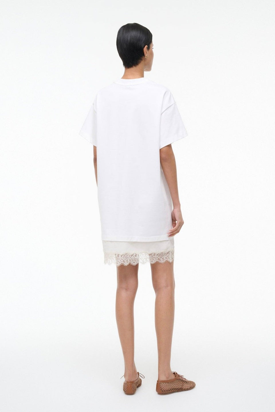 Staud Grier Dress in Ivory