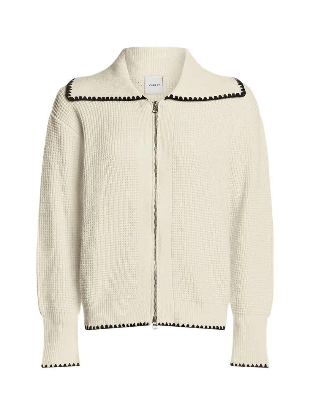 Varley Sibley Soft Knit Jacket in Egret
