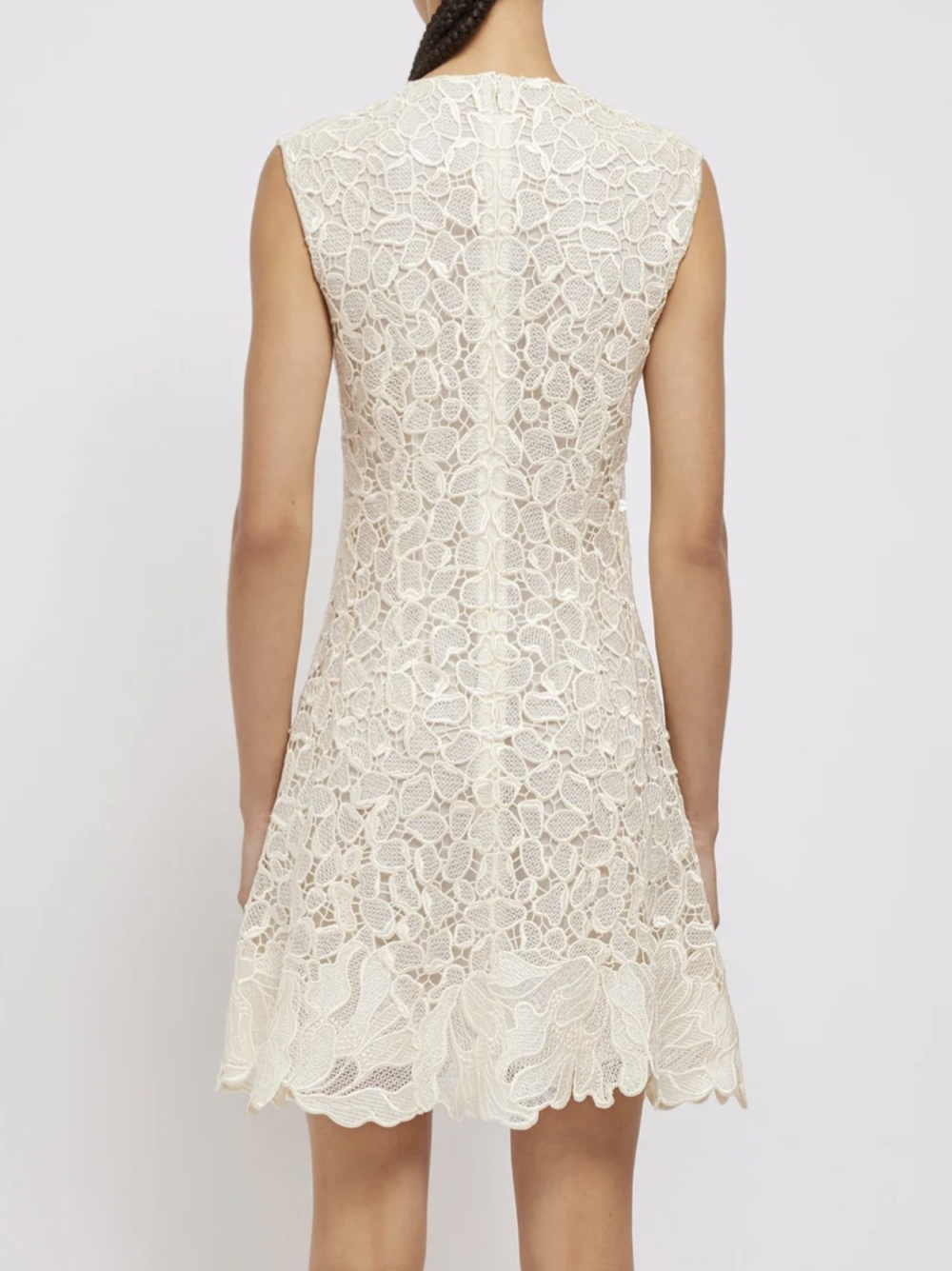 Simkhai Drake Sleeveless Mini Dress in Ivory