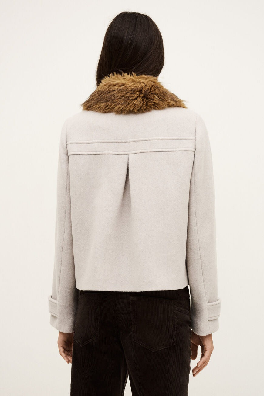 BA+SH Terry Coat in Ecru