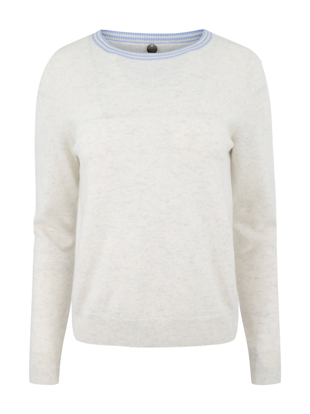 Margaret O'Leary Cashmere Crew in Mist/Riveria