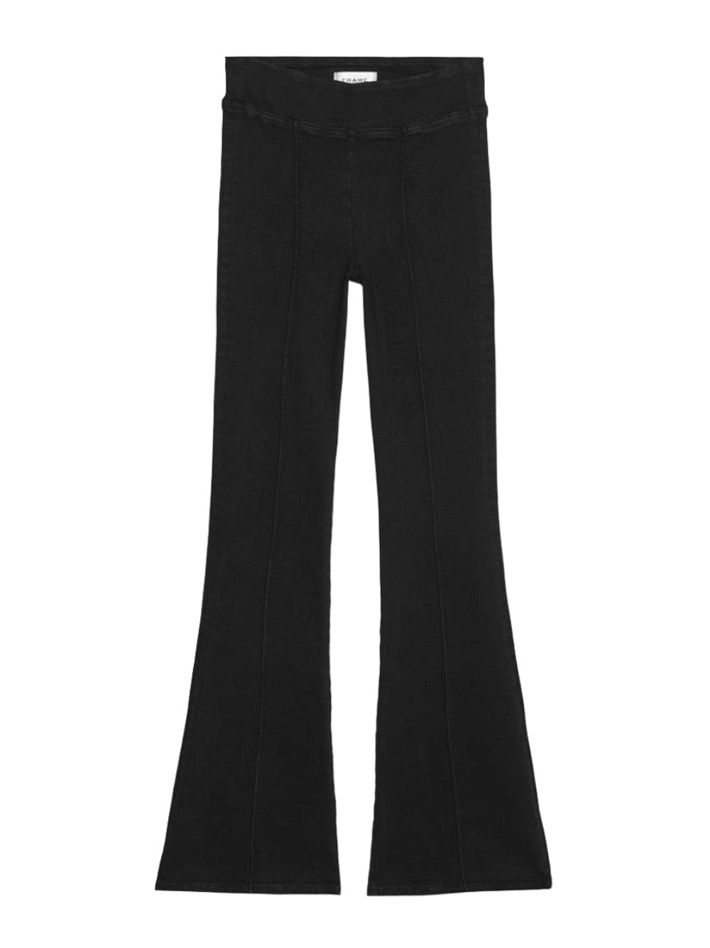 Frame Jetset Flare Pintuck in Sheen Noir