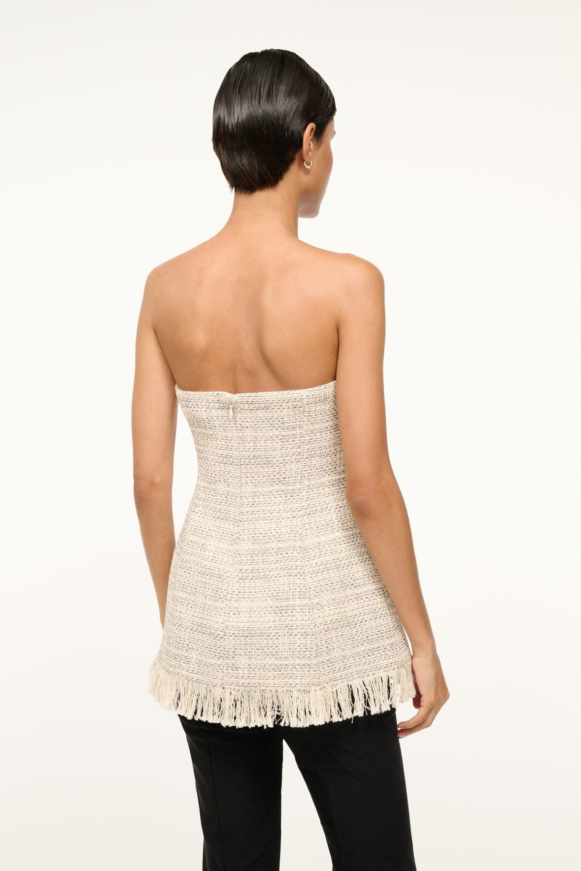 Staud Silvia Top in Ivory Multi