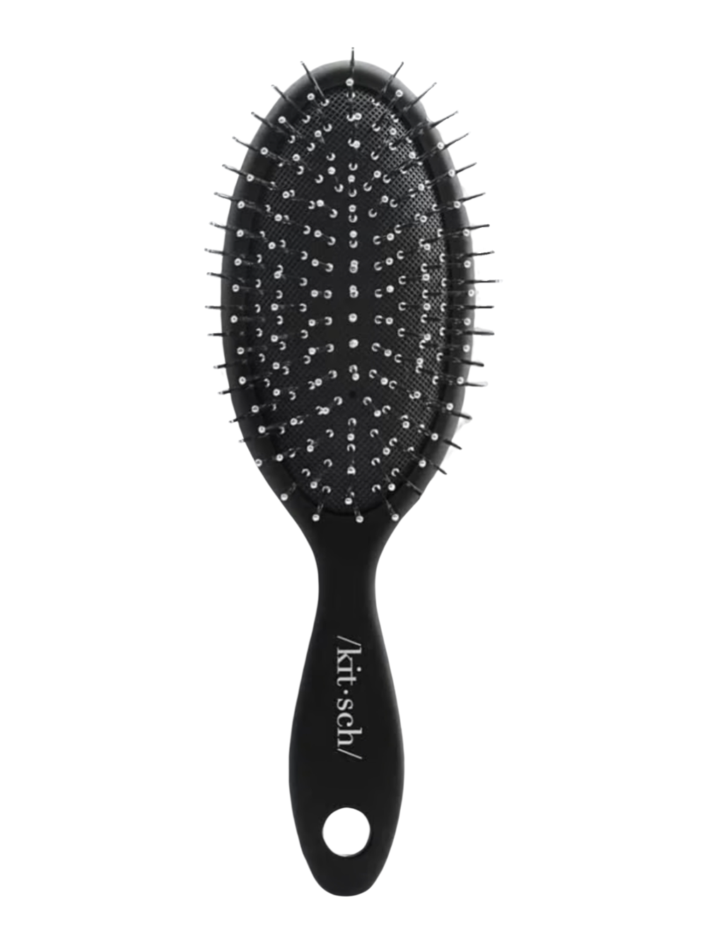 Kit-sch Black Travel Hair Brush In Recycled Plastic