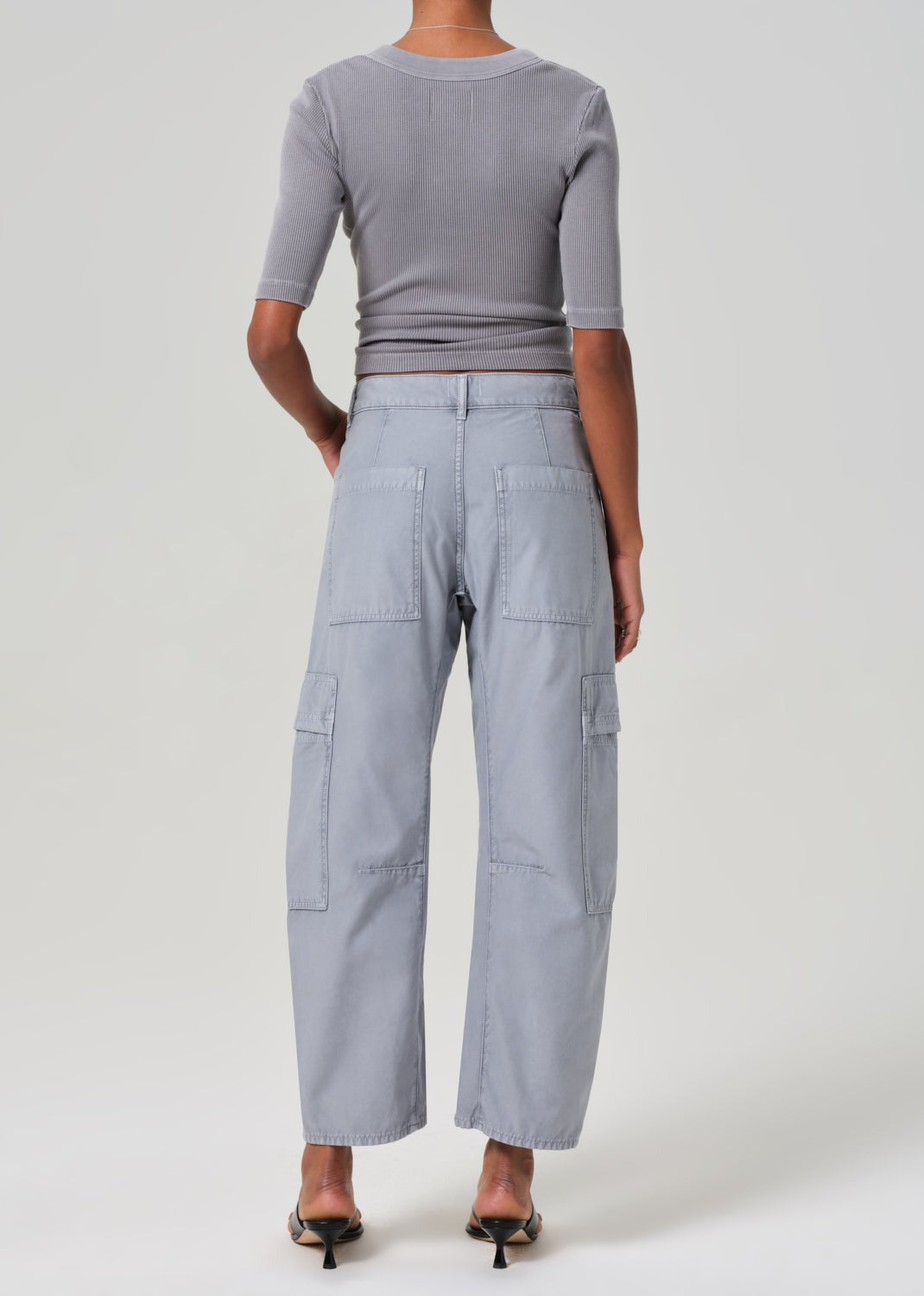 Citizens of Humanity Marcelle Low Slung Cargo Pants in Hematite