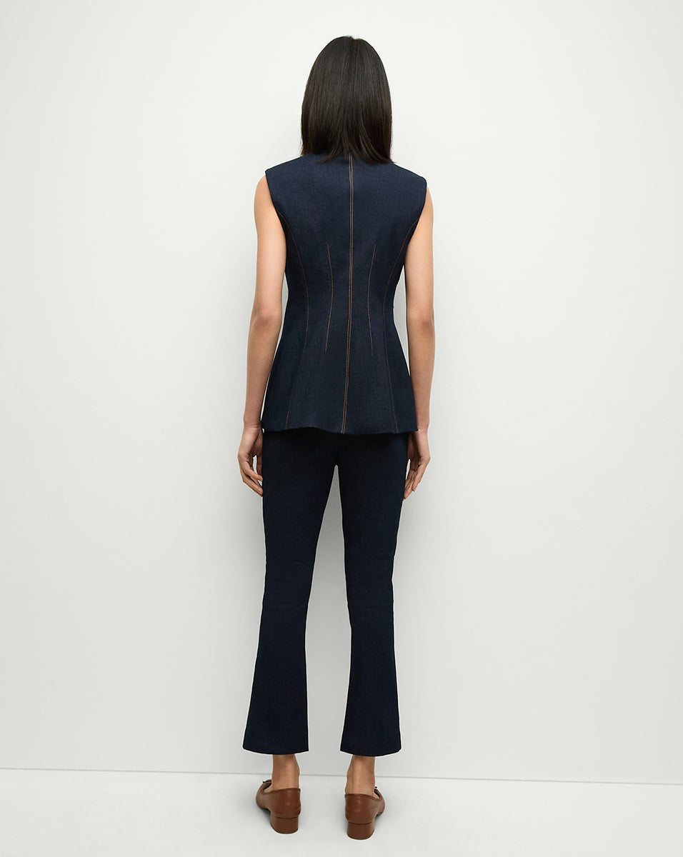 Veronica Beard Tani Pant in Dark Oxford