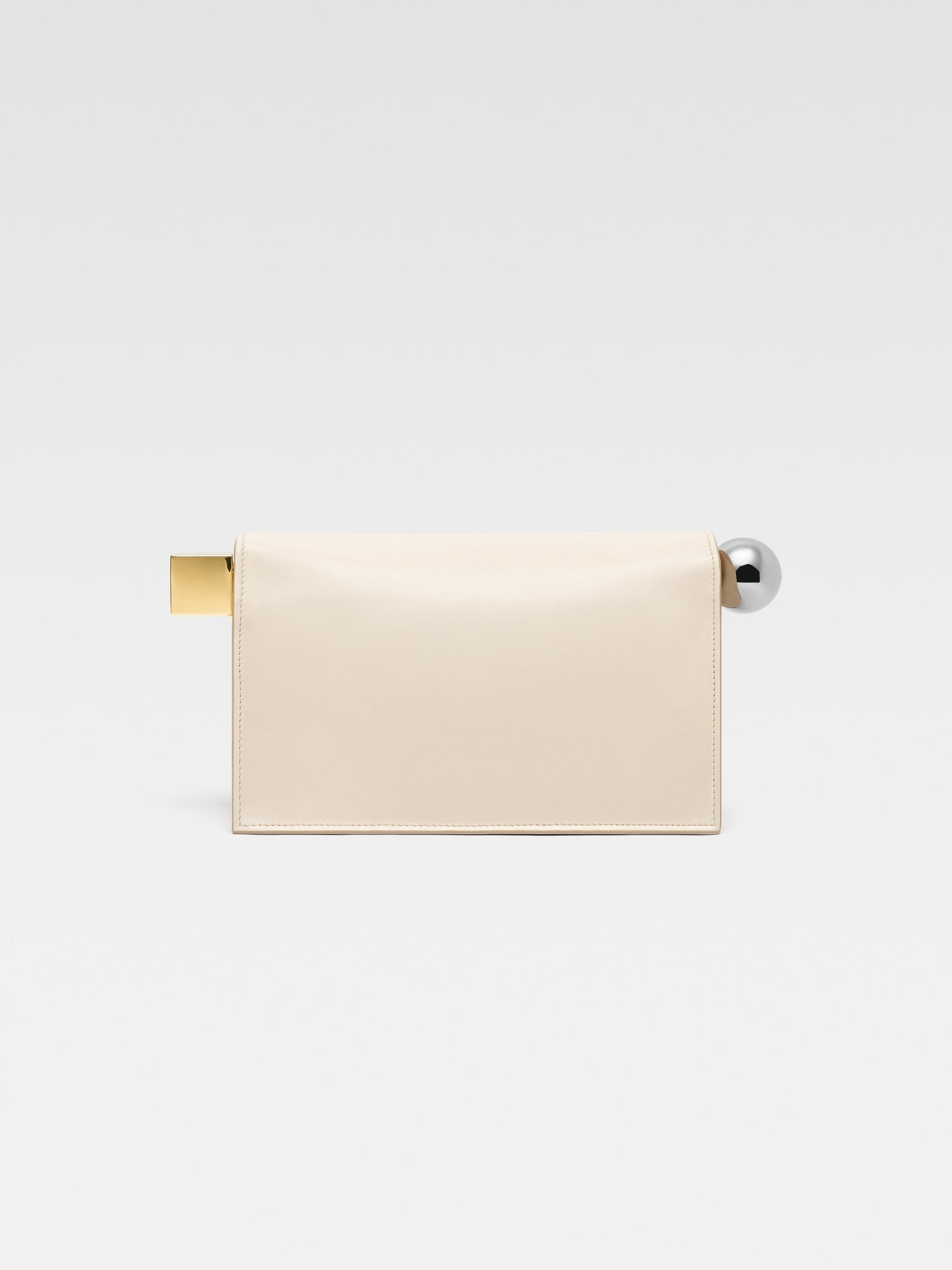 Jacquemus La Pochette Rond Carre in Light Ivory
