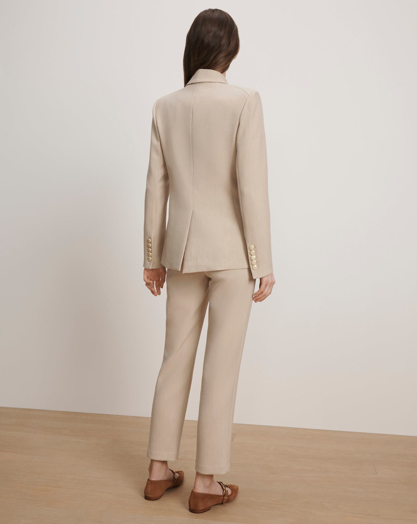 Veronica Beard Miller Dickey Jacket in Heathered Sand