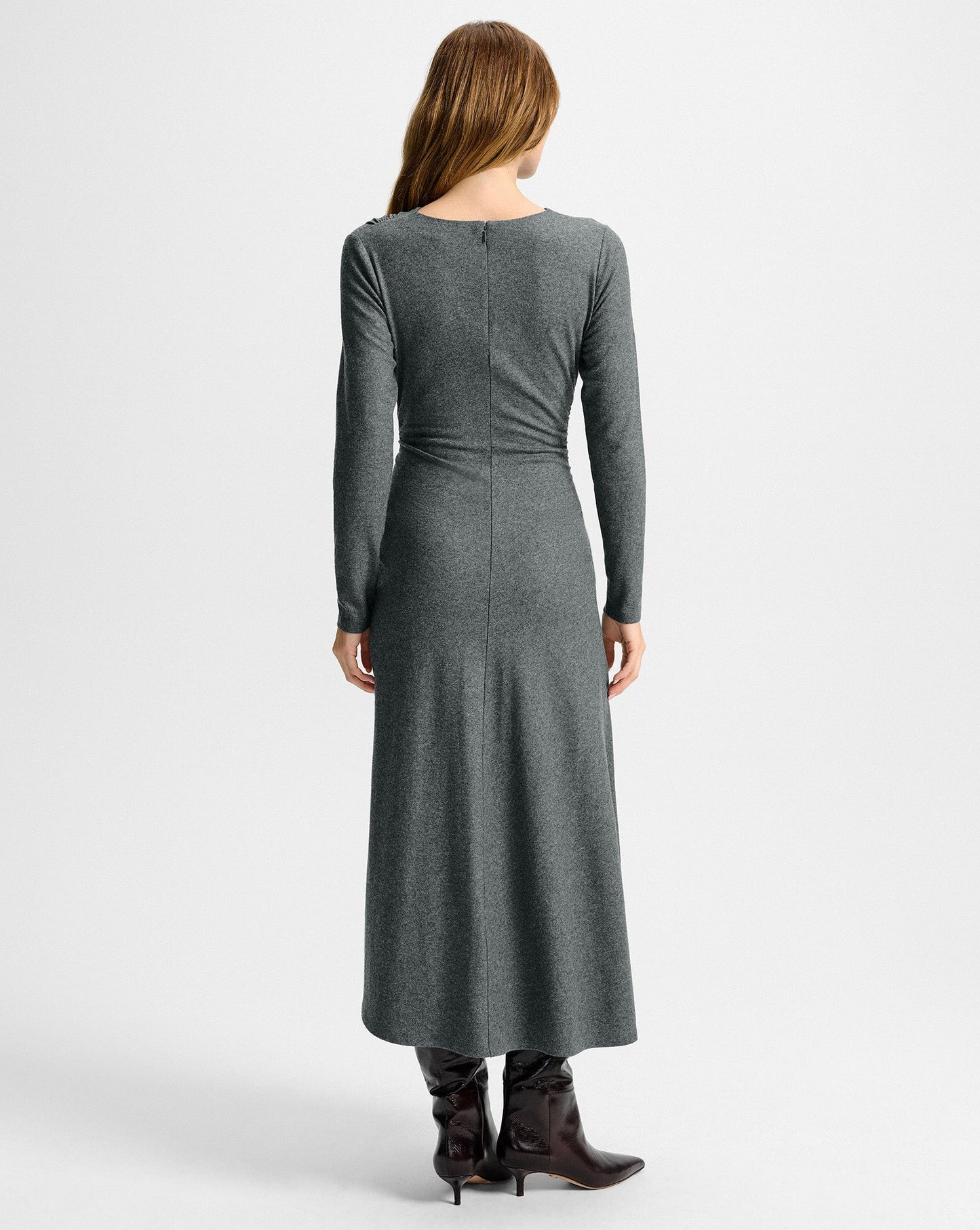 Veronica Beard Theodora Dress in Medium Heather Grey