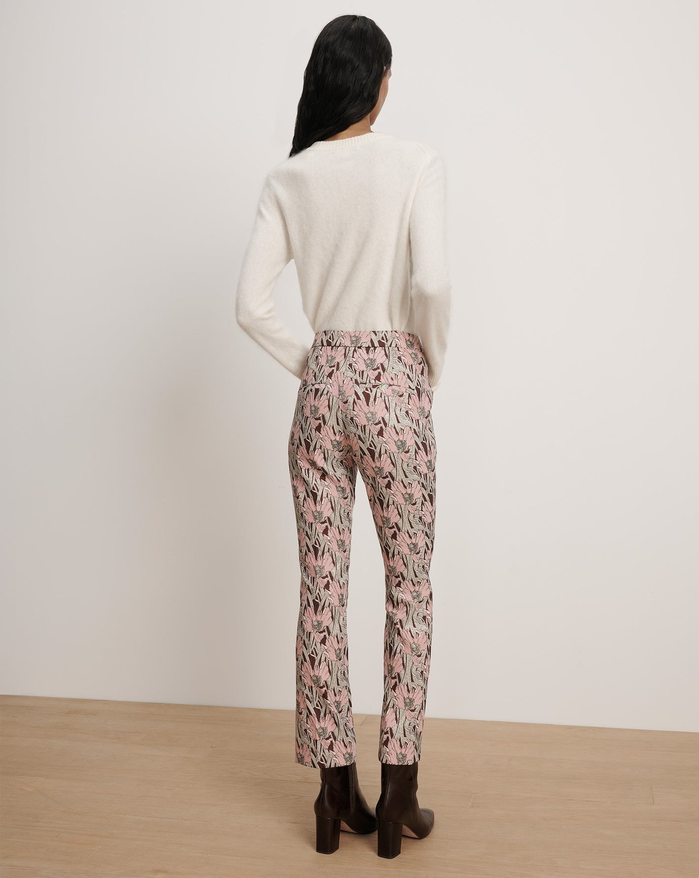 Veronica Beard Arte Kick-Flare Pant in Raisin Multi