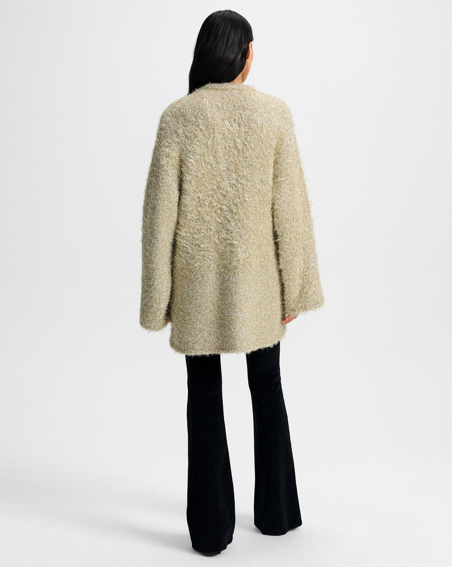 Veronica Beard Rozan Knit Jacket in Gold