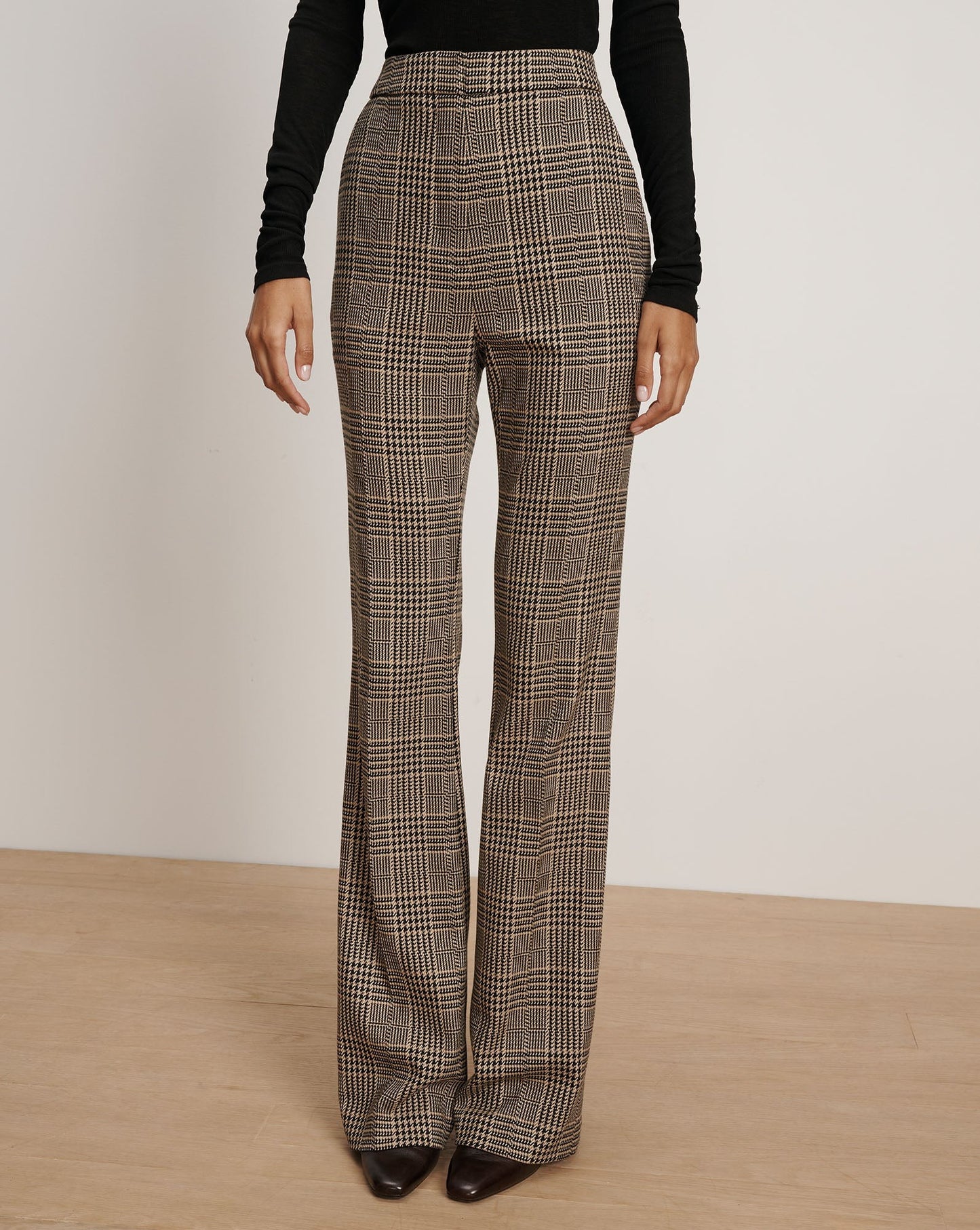 Veronica Beard Gracie Flare Pant in Black Multi