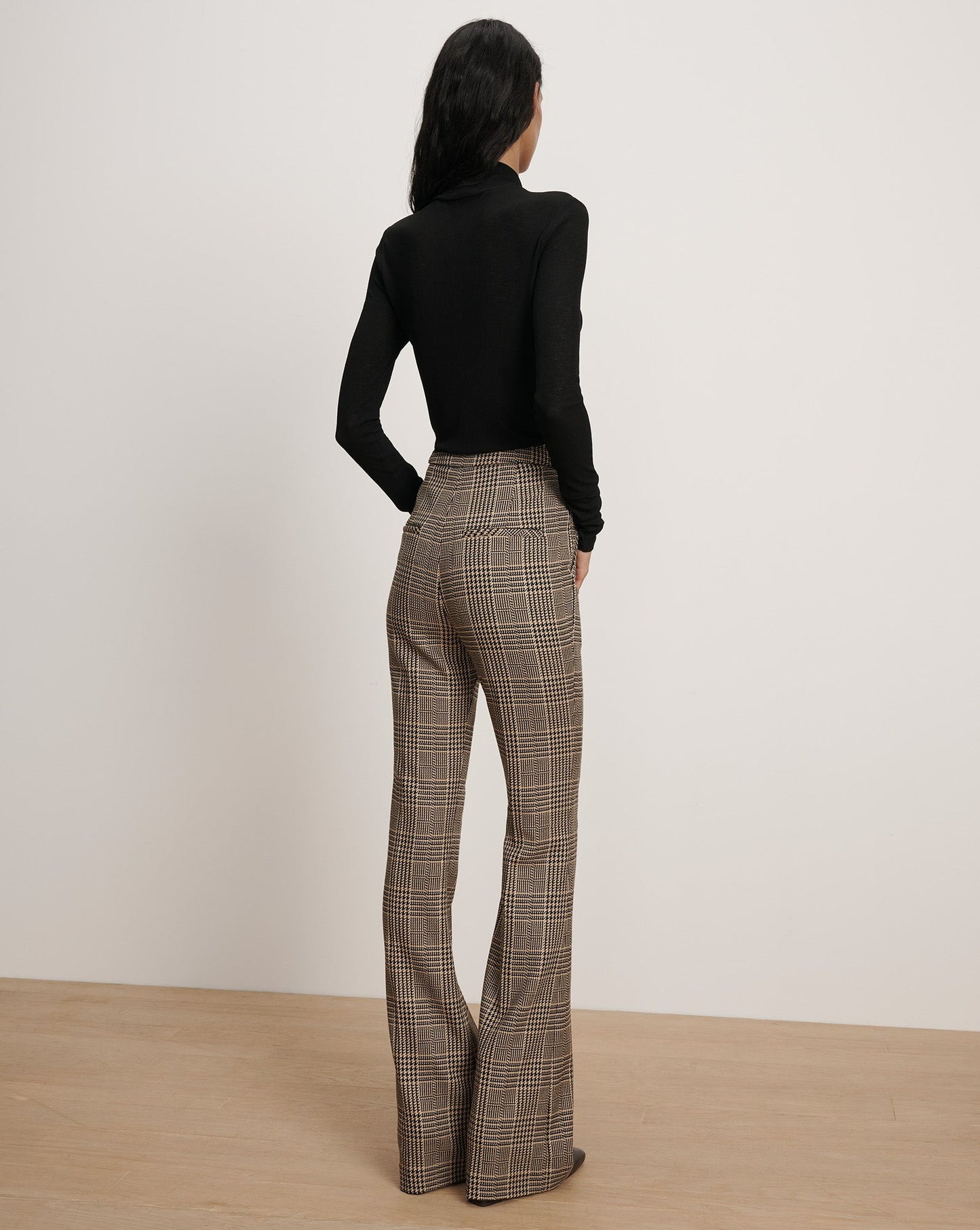 Veronica Beard Gracie Flare Pant in Black Multi