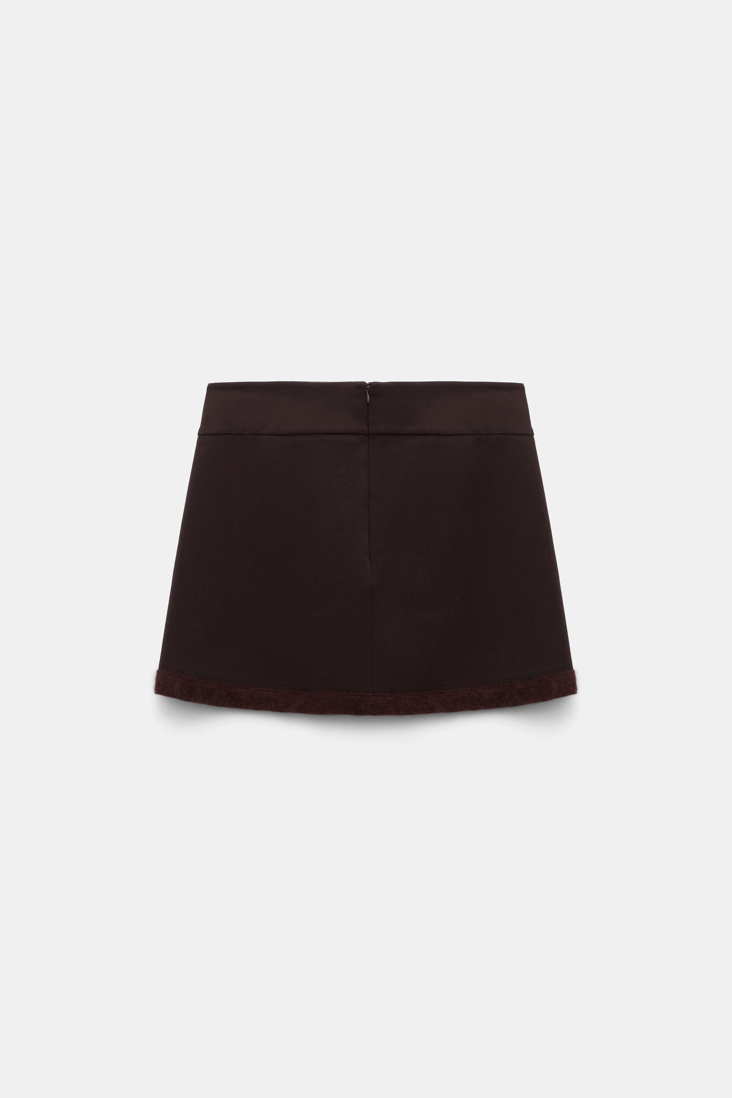 Dorothee Schumacher Punto Milano Mini Skirt in Dark Chocolate