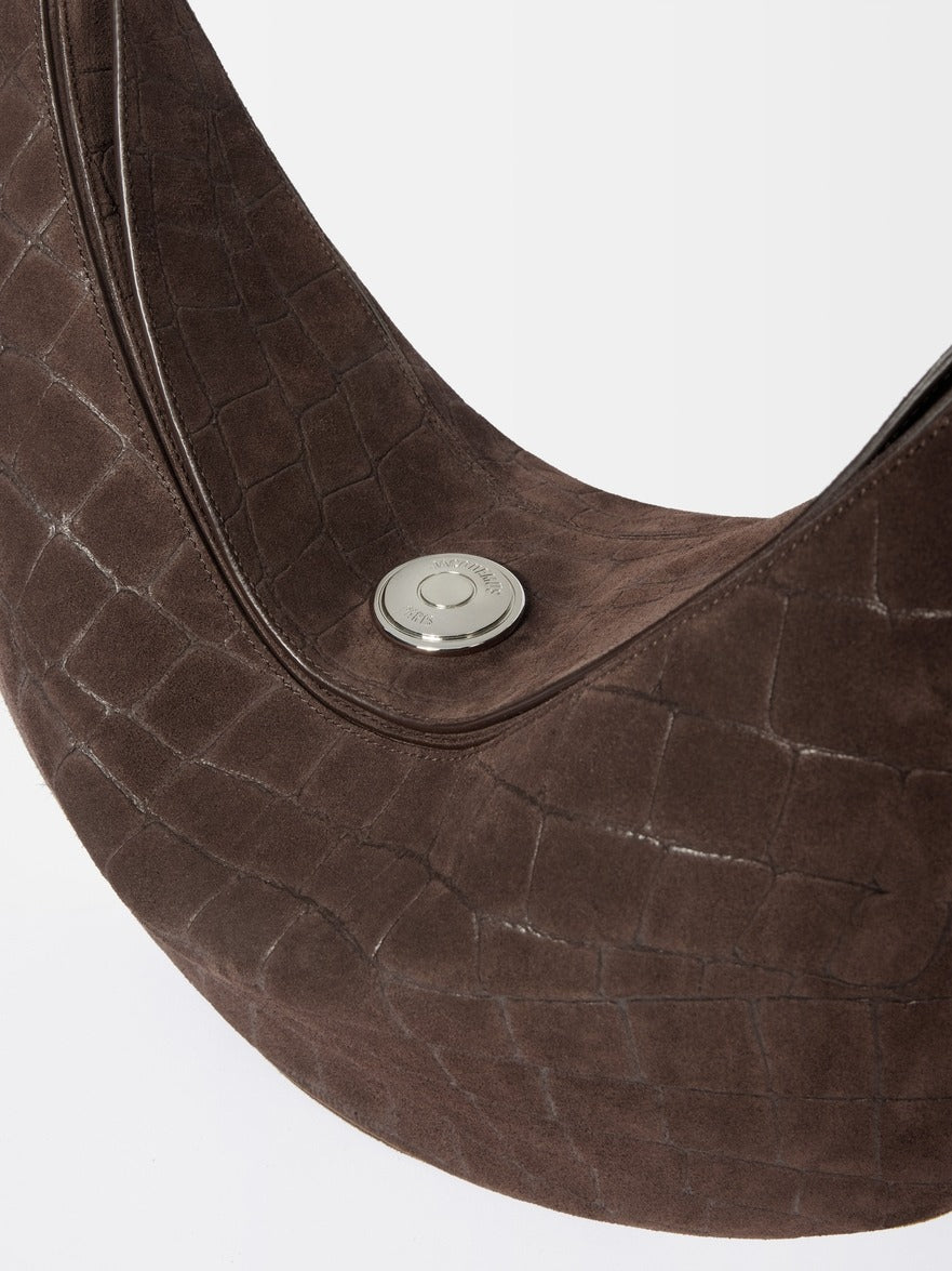 Jacquemus The Ovalo Bag in Dark Brown