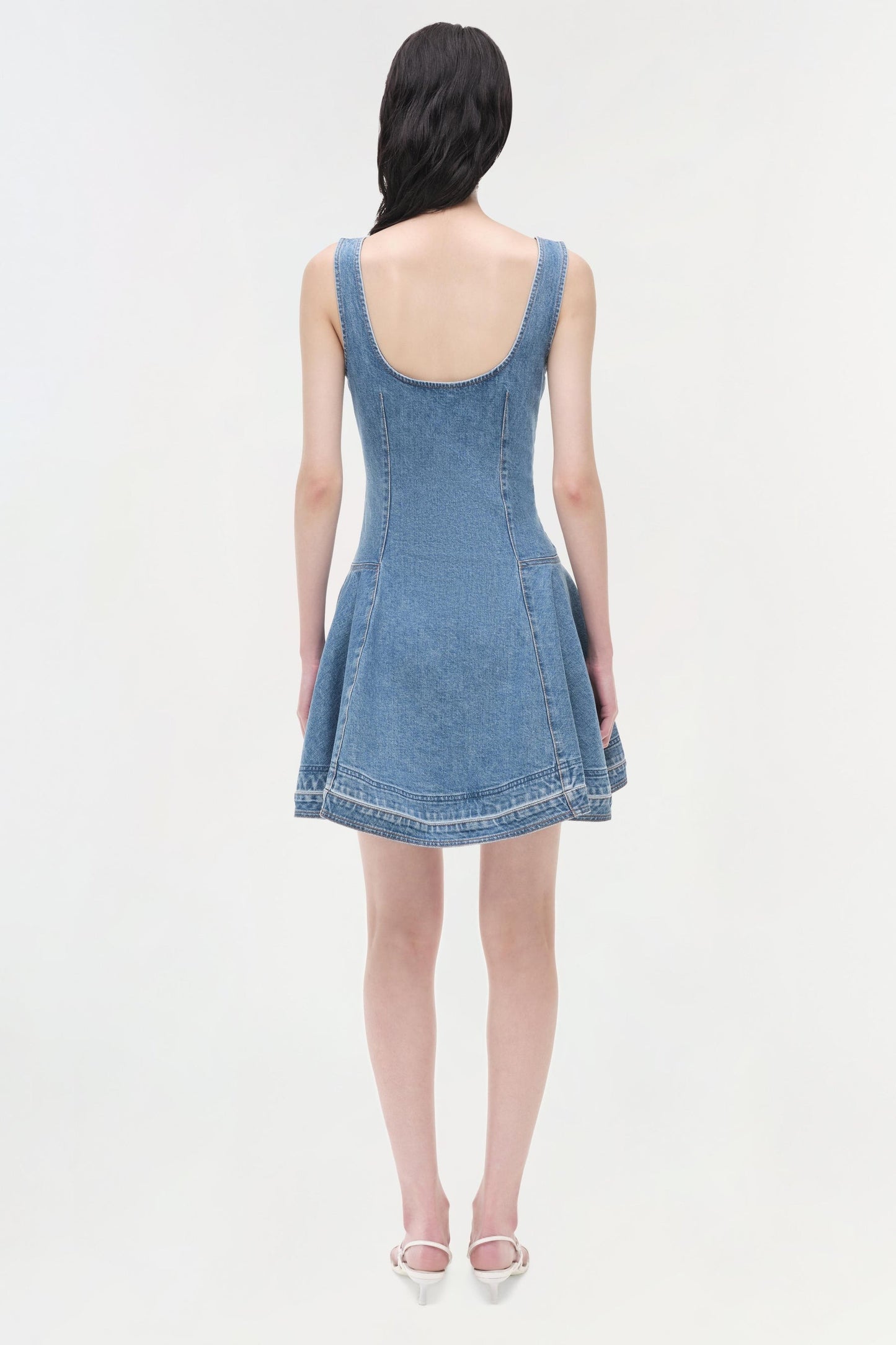 Simkhai Eleodra Denim Mini Dress in Zanpa