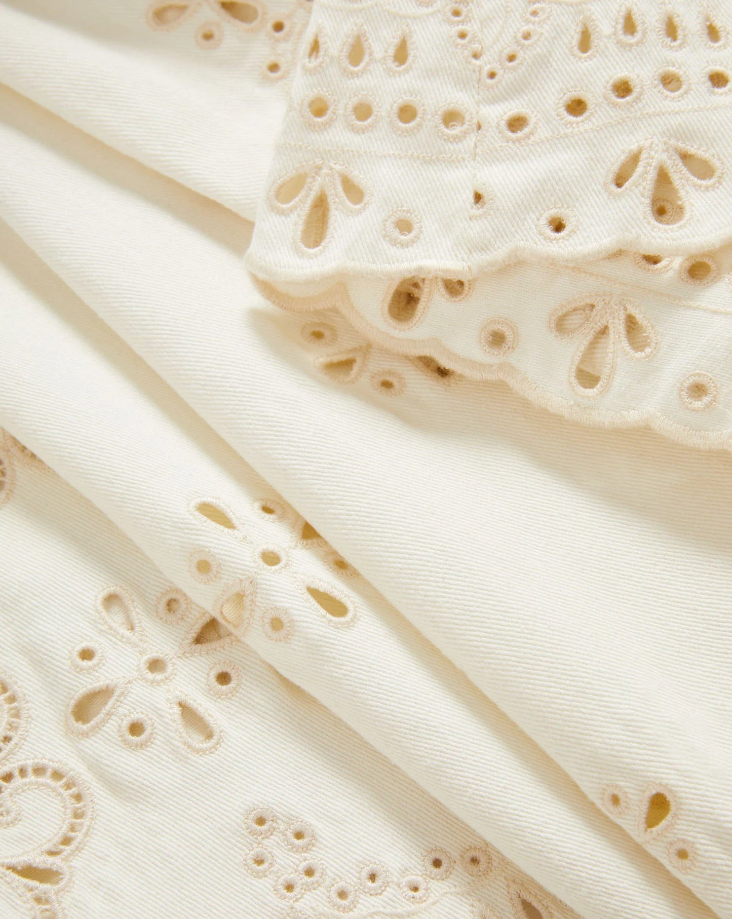 Veronica Beard Komi Eyelet Pant in Dove