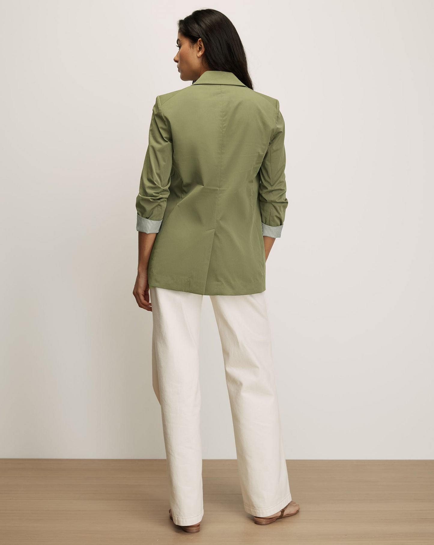 Veronica Beard Mcallin Dickey Jacket in Stone Army