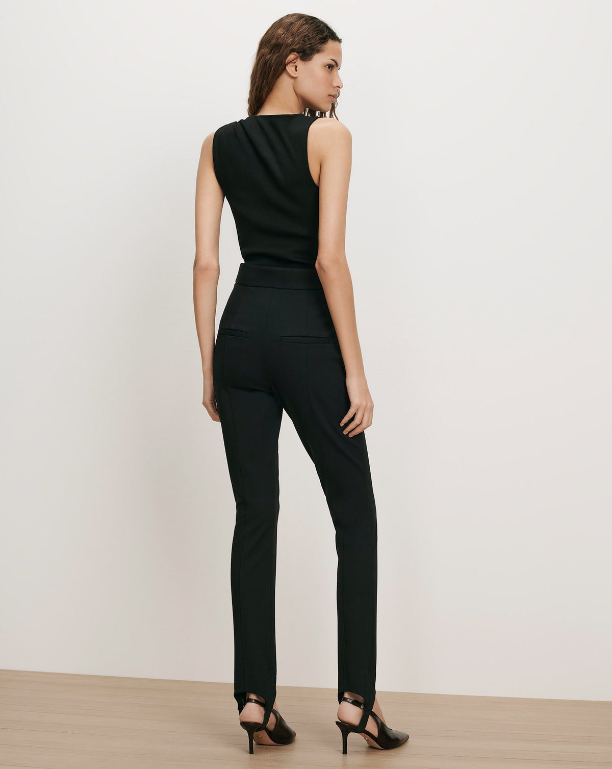 Veronica Beard Deylin Brooch Tank Top in Black