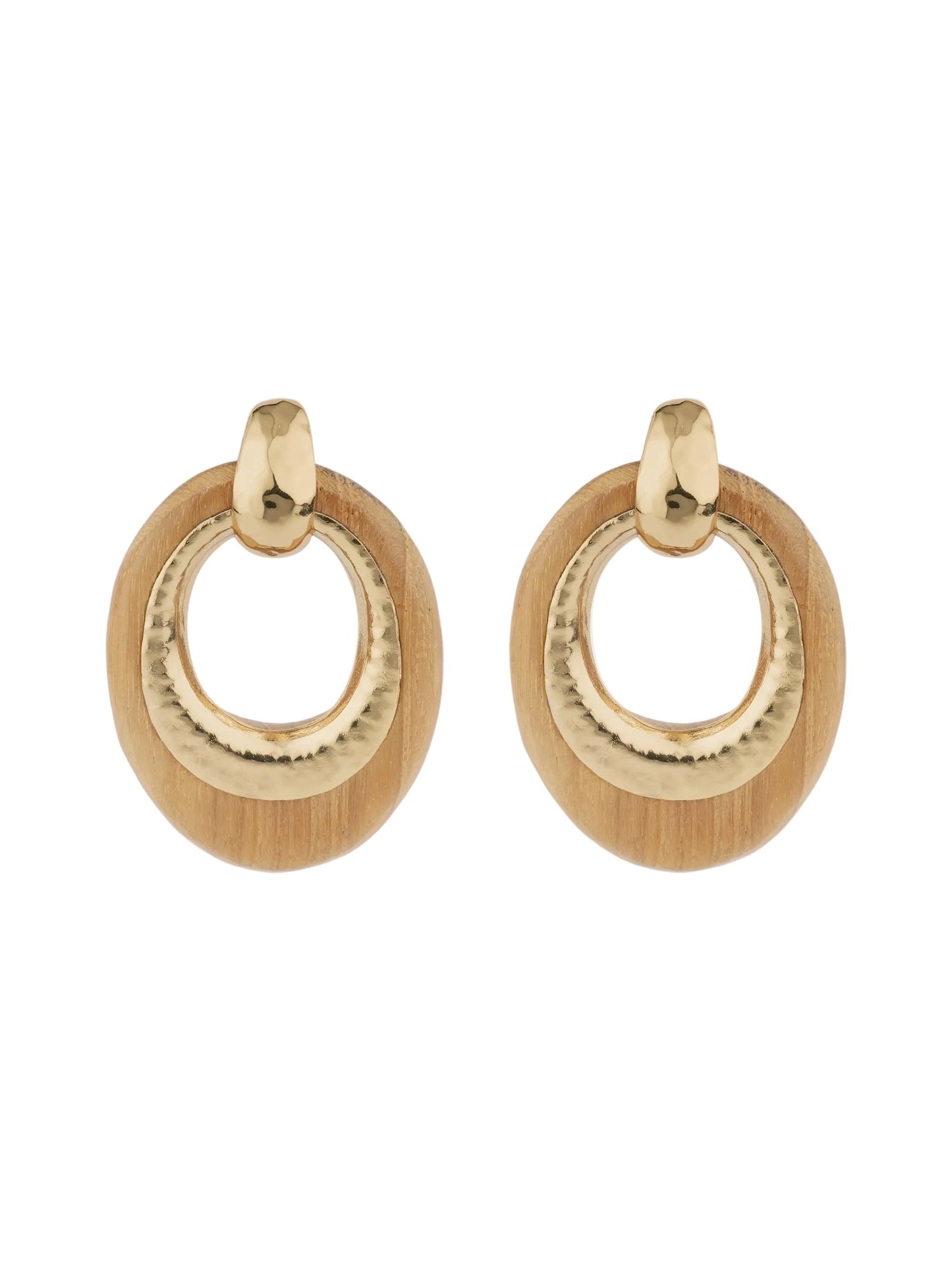 Gas Bijoux Selva Earrings in Wood