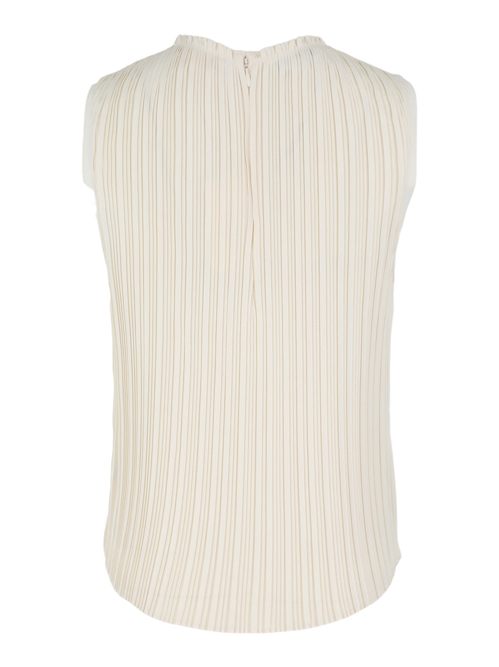 Vince Pleated Crew Neck Shell in Bell