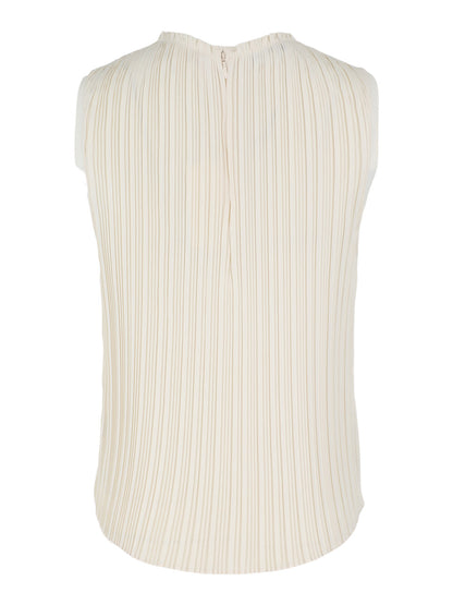 Vince Pleated Crew Neck Shell in Bell