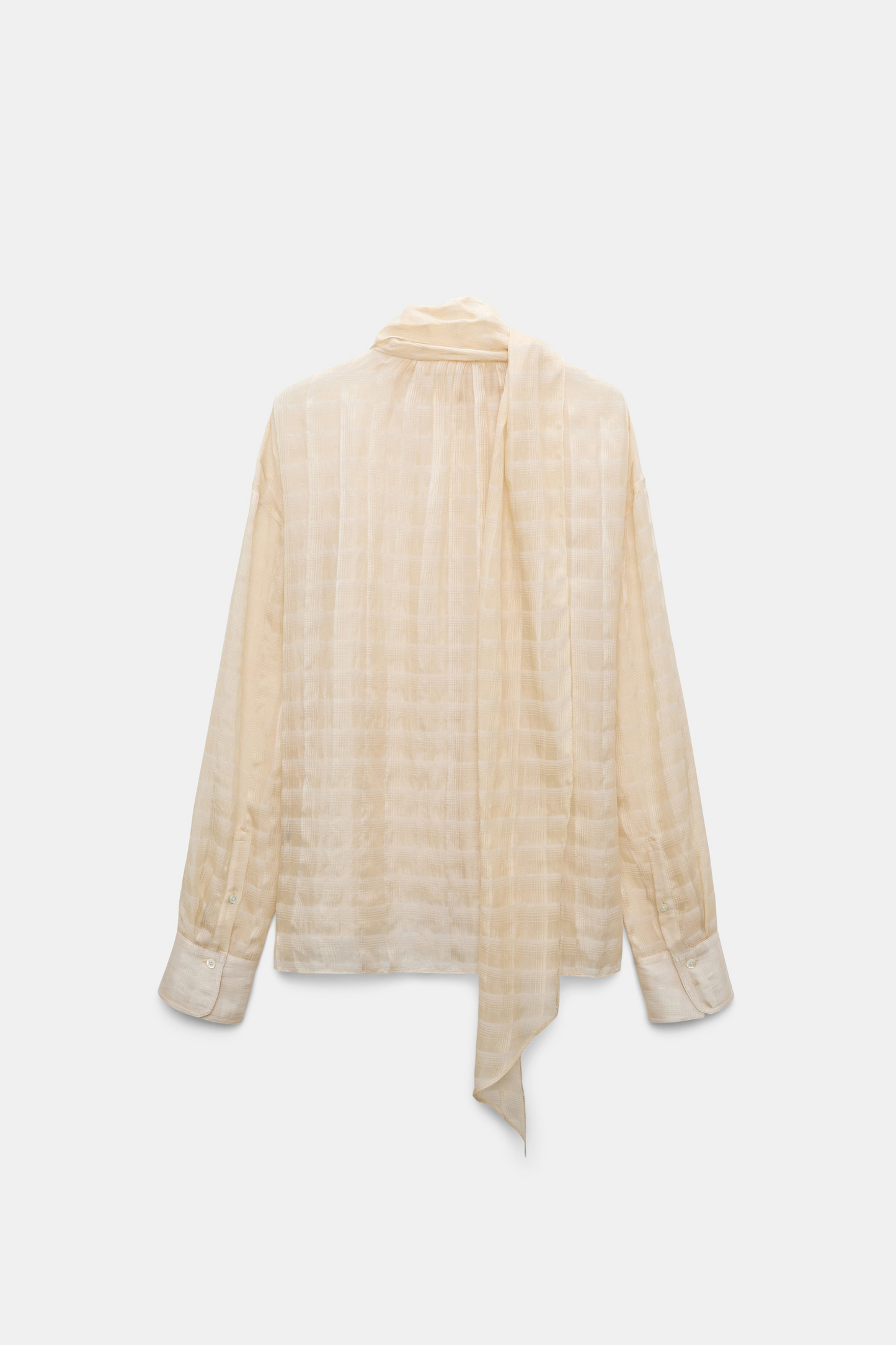 Dorothee Schumacher Airy Check Blouse in Ivory