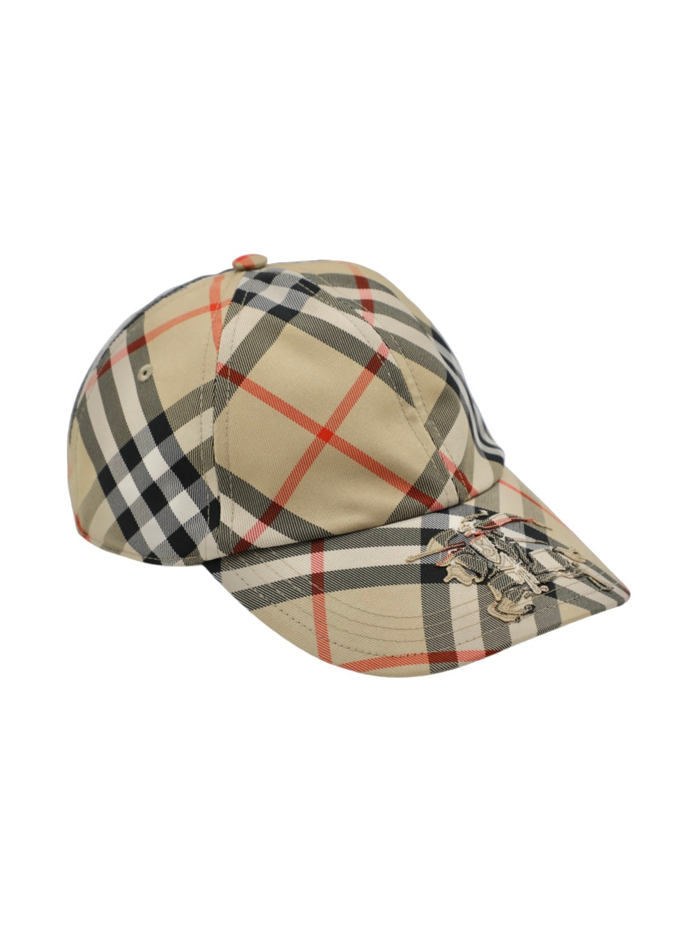 Burberry Check Baseball Cap in Sand