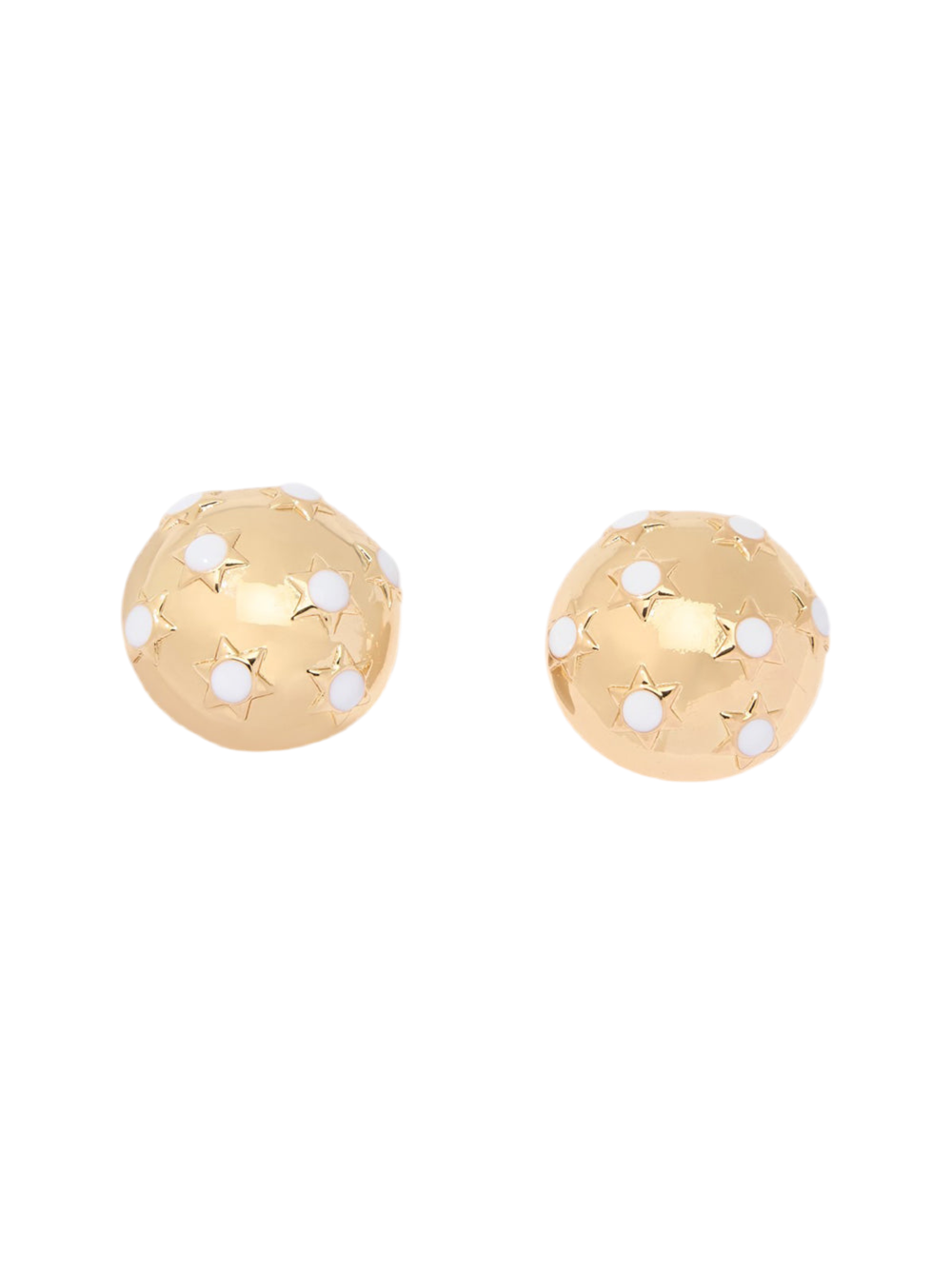 Carolina Herrera Starburst Dome Clip On Earrings (More Colors)
